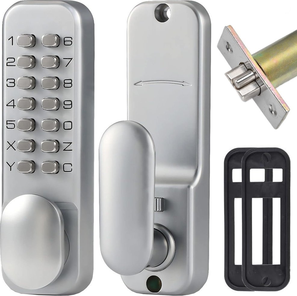 Verk Zamek szyfrowy kodowy mechaniczny na kod szyfrator klamka bez baterii Zamek szyfrowy kodowy mechaniczny na kod szyfrator klamka bez baterii