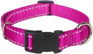 Chaba Obroża regulowana z odblaskiem fuksja