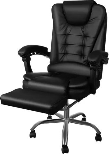 Krzesło biurowe CARPASSION Fotel obrotowy z funkcją leżenia Eko* Skóra