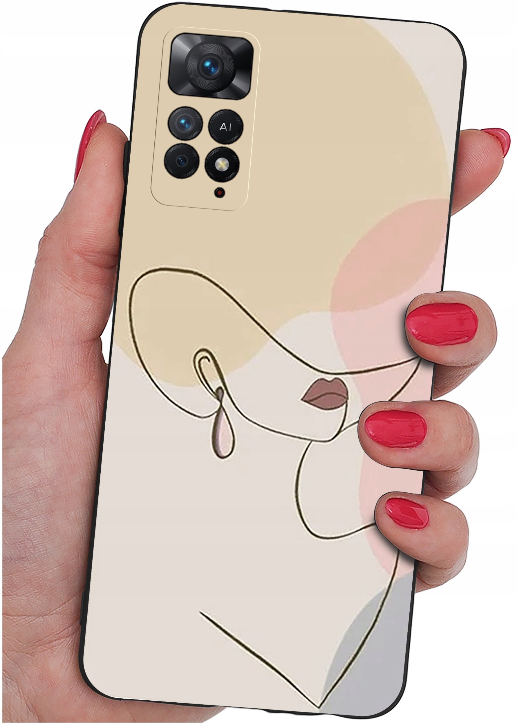 ETUI do Xiaomi Redmi Note 11 Pro | WZORY | SILIKONOWE MATT CASE + SZKŁO 9H