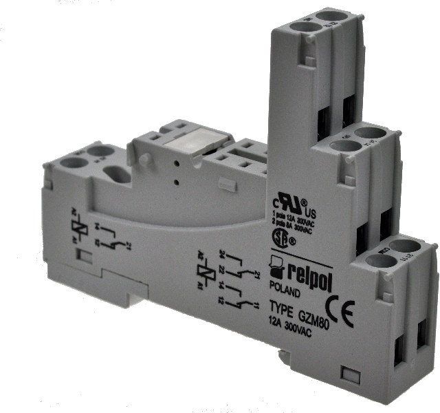 Relpol Gniazdo przekaźnika RM84, RM85, RM87L, RM87P szare (GZM80)