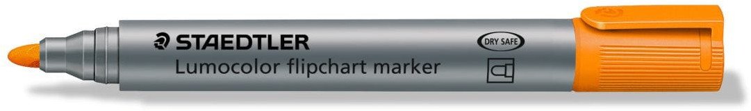 Marker Lumocolor do tablic flipchart, okrągły, pomarańczowy, Staedtler