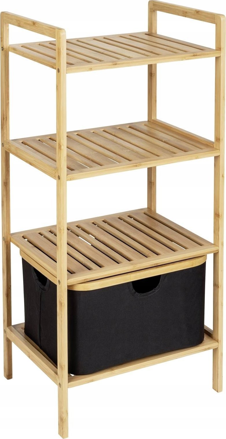 Wenko Regał łazienkowy z 3 poziomami, bambus, Ecori, WENKO