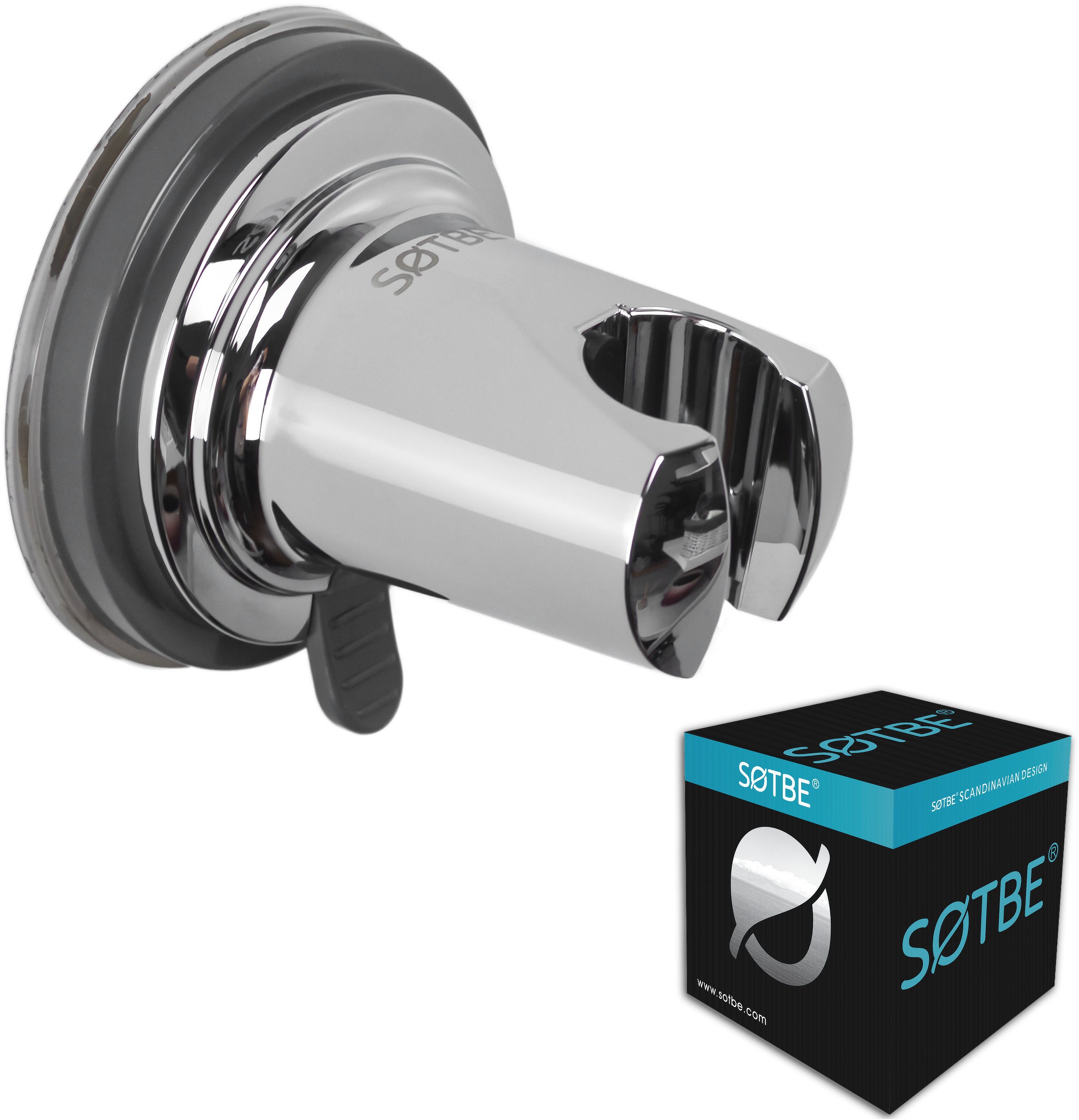 Przyssawkowy uchwyt do słuchawki prysznicowej kolor chrom SOTBE