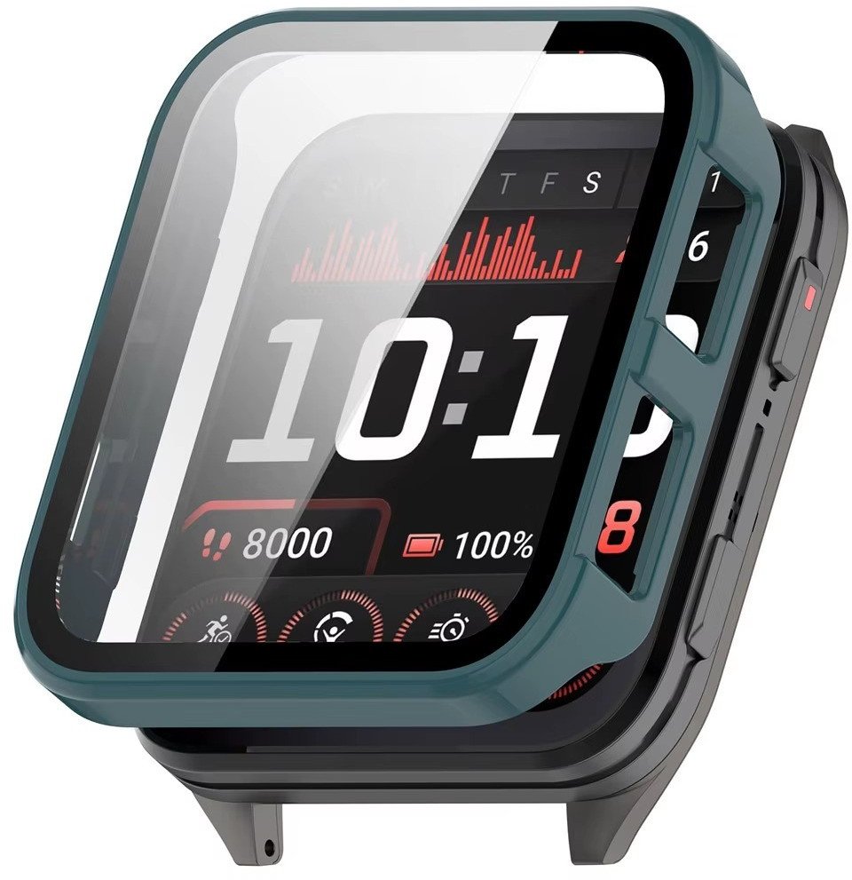 ETUI ZE SZKŁEM HARTOWANYM DO GARMIN VENU X1 ZIELONE