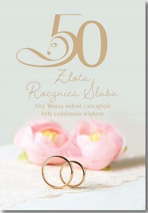 Teka Kartka okoliczno¶ciowa Rocznica ¶lubu 50