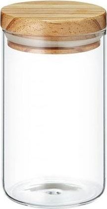 Ambition Szklany słoik z drewnianą pokrywką na makaron ryż kawę 1L Ambition NORDIC uniwersalny