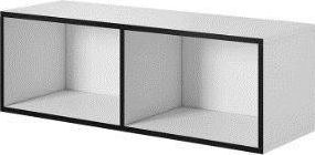 Cama Meble Regał ROCO RO2 112/37/37 biały/ czarny