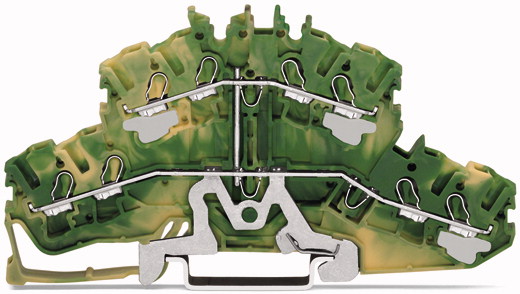 Wago Złączka 2-piętrowa TOPJOBS 2,5mm2 żółto zielona 24A przy LGY 8A 2002-2407