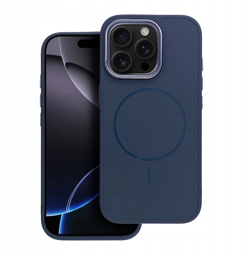 Futerał FRAME MAG COVER kompatybilny z MagSafe do IPHONE 11 granatowy