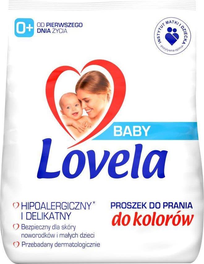 Lovela Baby hipoalergiczny proszek do prania ubranek niemowlęcych i dziecięcych do kolorów 1,3kg