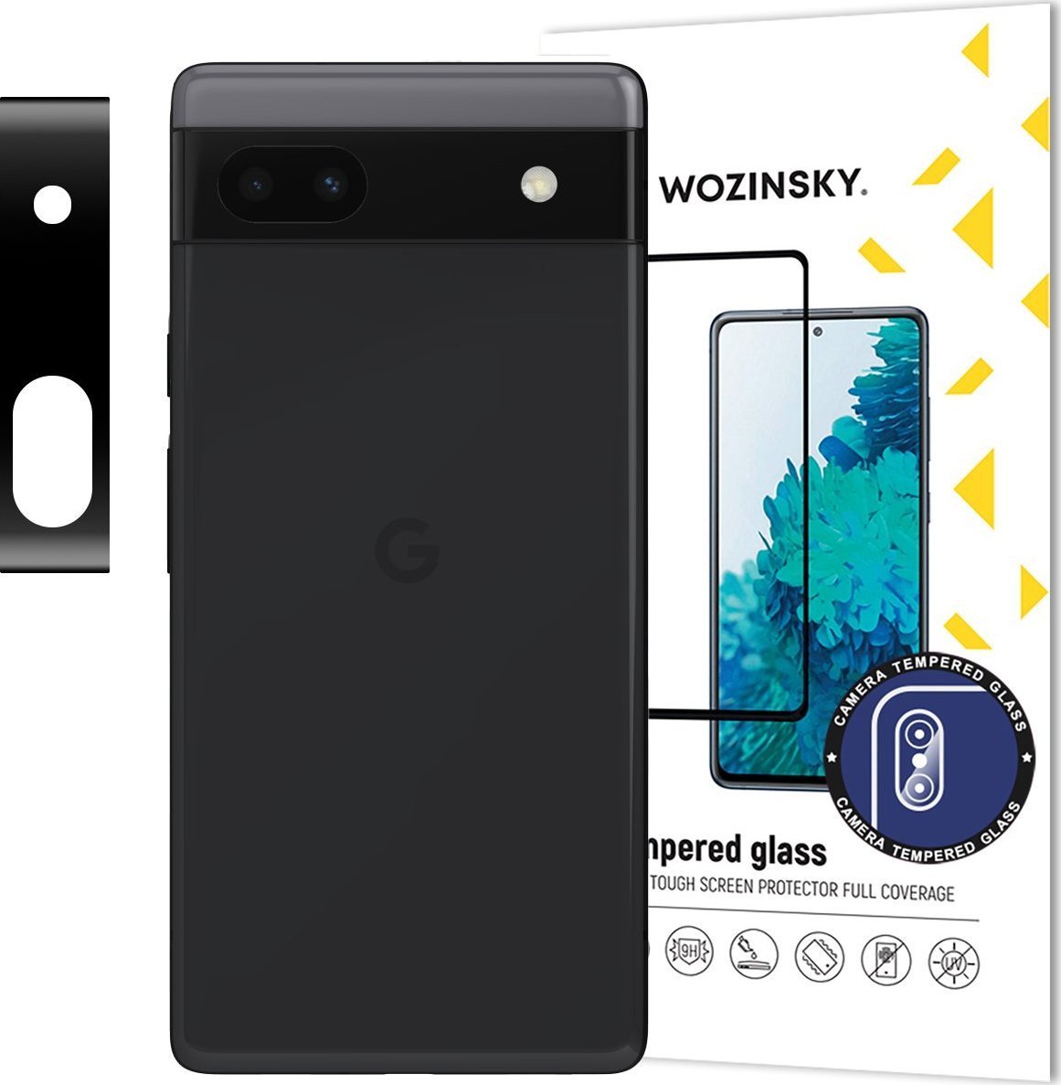 Wozinsky Wozinsky Full Camera Glass szkło hartowane do Google Pixel 6a na aparat kamerę 9H