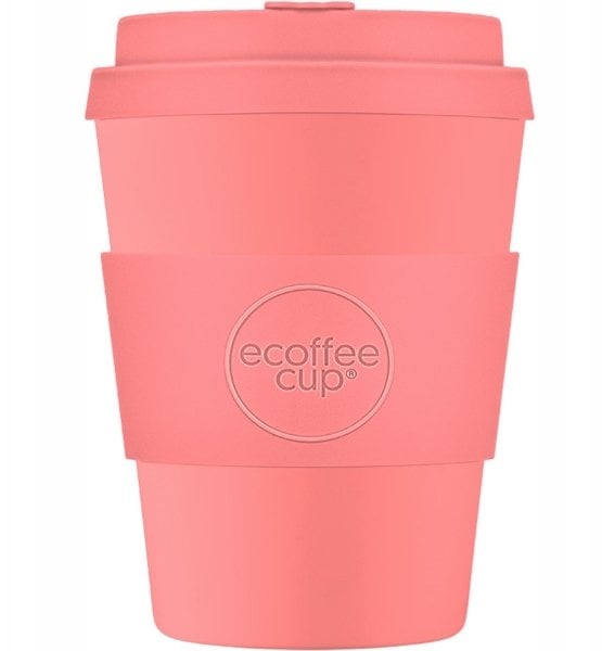 Ecoffee cup Kubek na wynos Ecoffee* Cup Solid Colours Darrell Lea Roth 350ml - Różowy