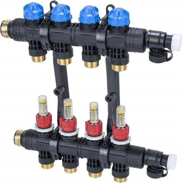 Afriso Rozdzielacz ProCalida EF1 K 4 obiegi grzewcze, G1", 0,2 - 1,6 l/min