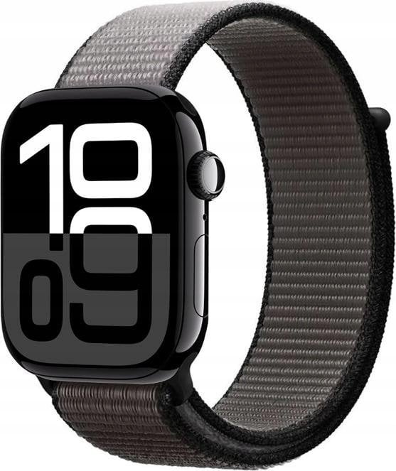 Pasek sportowy Crong Nylon do Apple Watch 44/45/46/49 mm Night Grey - Gwarancja bezpieczeństwa. Proste raty. Bezpłatna wysyłka od 170 zł.