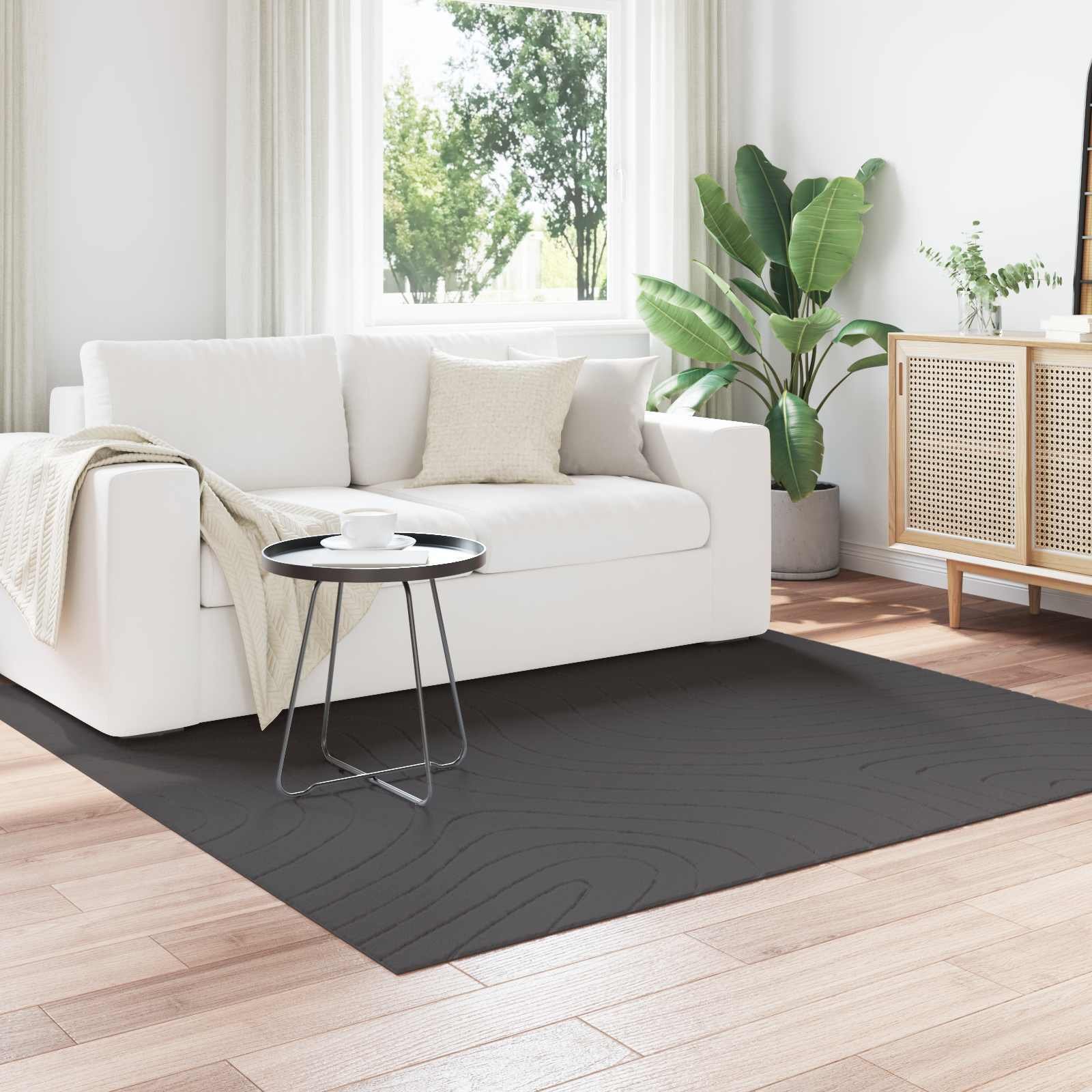 vidaXL Dywany pokojowe Kwadrat Antracyt 200 x 200 cm