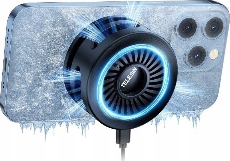 Wentylator USB Telesin Wiatrak Wentylator Chłodzący Chłodzenie do Telefonu Telefon Magnes Radiator / P9-MPR-01