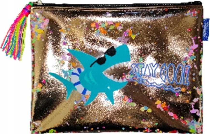 Saszetka na zamek Rekin złota