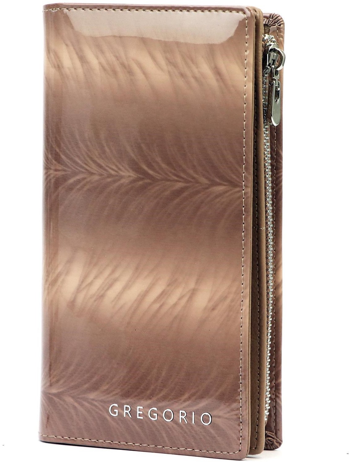 Portfel damski skórzany skóra naturalna Gregorio