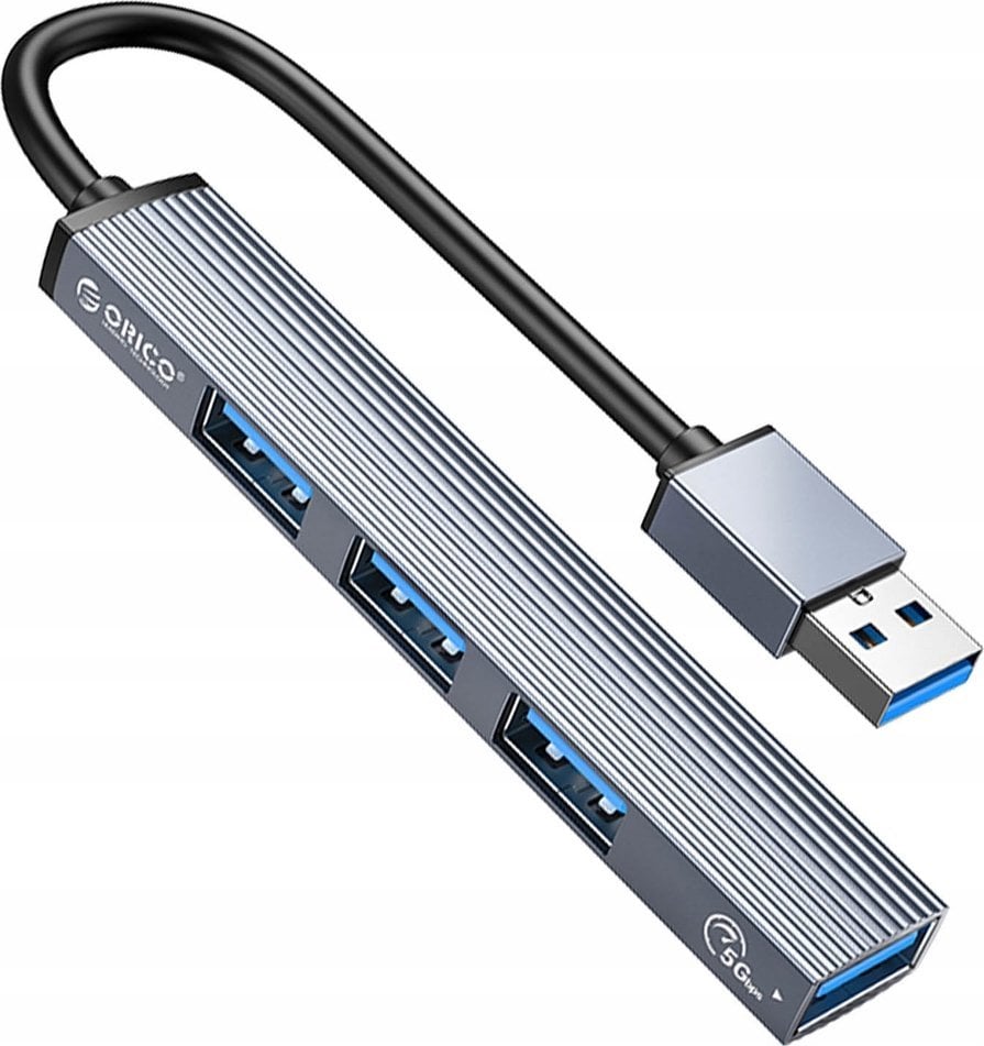 HUB USB Orico Orico Hub USB 5Gbps 1*USB-A 3.1, 3*USB-A 2.0, aluminiowy