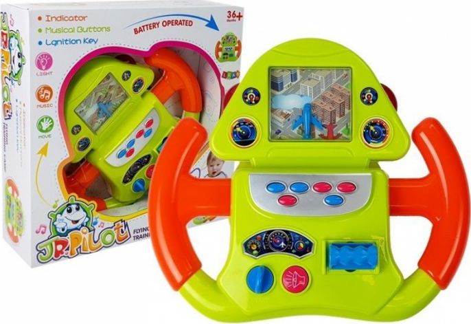 Lean Sport Symulator Lotów interaktywny Kierownica Efekty Dźwiękowe Świetlne (7573)