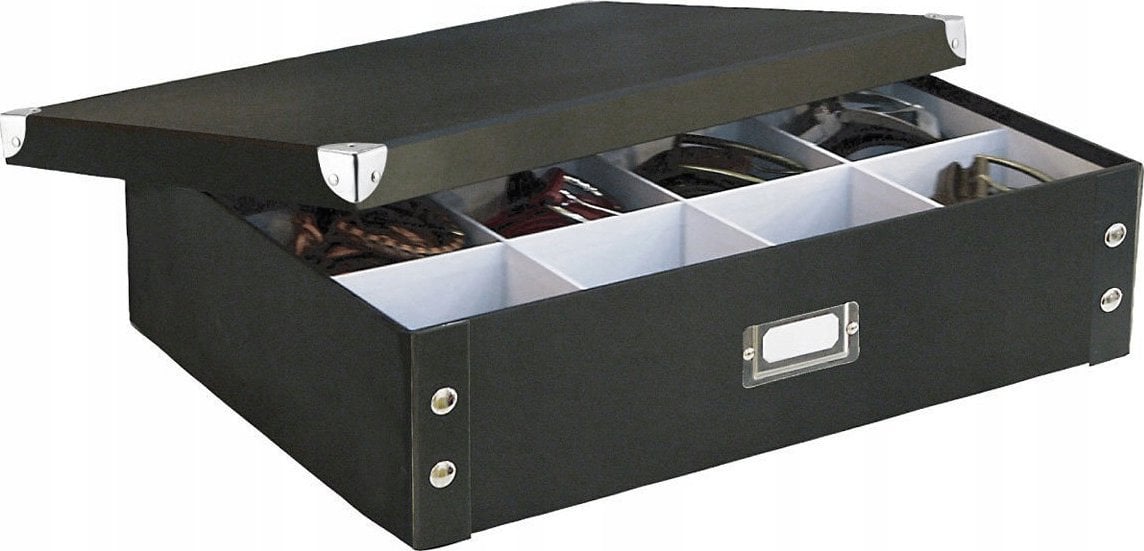 Zeller Pudełko na krawaty i paski - organizer, kolor czarny, ZELLER