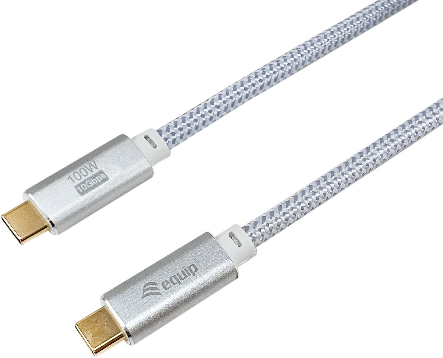 Kabel USB Equip USB-C - USB-C 3 m Biały (128360)