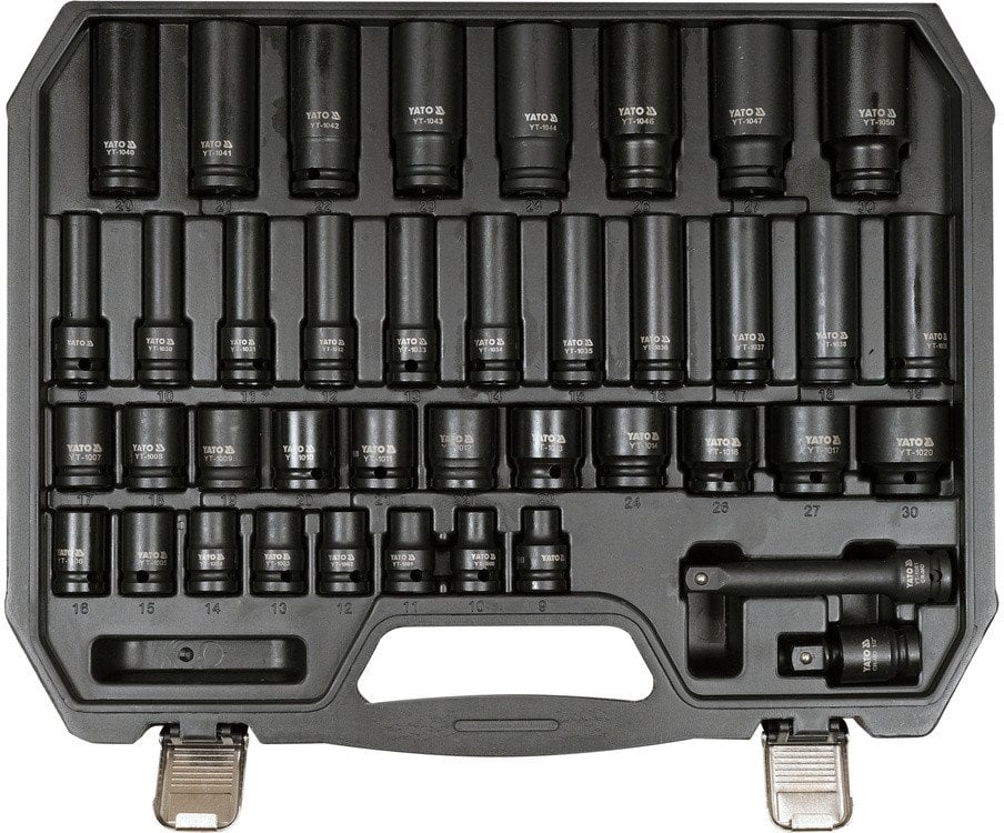 YATO NASADKI UDAROWE 40cz. 1/2" 8-30mm