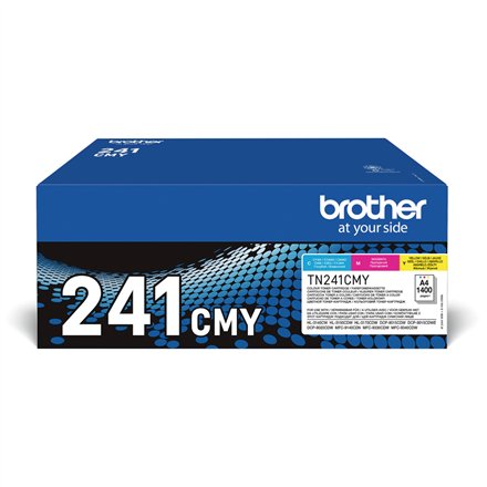 Brother TN241CMY | Toner Multipack | Cyan, Magenta, Yellow one size
