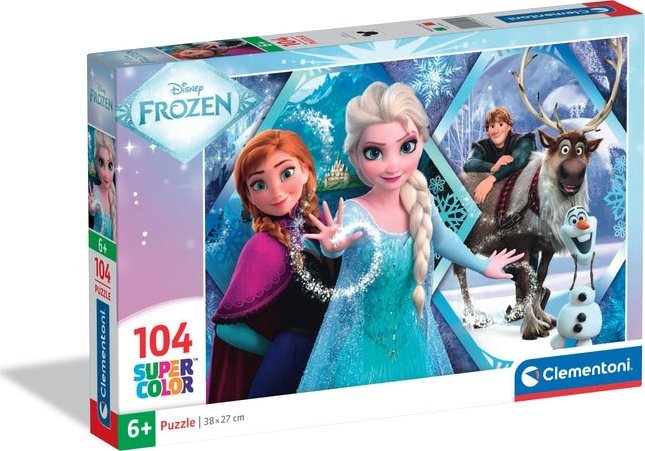 Clementoni Puzzle SuperColor Kraina Lodu 104 elementy (25045)