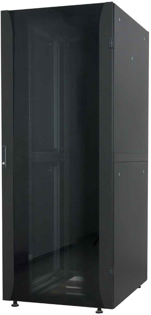 INTELLINET 48,3cm 19zoll Netzwerkschrank Premium Line 22 HE 1322x600x800mm HxBxT vollstaendig montiert Traglast 2000kg grau