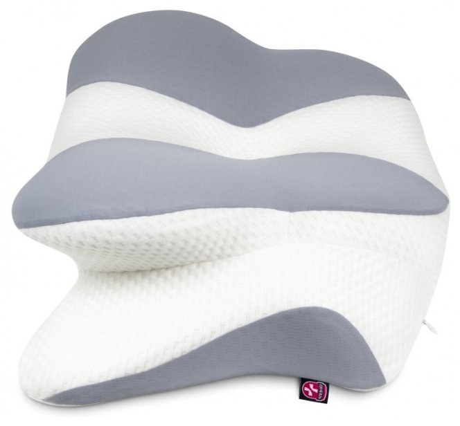 Connect IT Poduszka Anatomiczna Gemini, Biało-szary