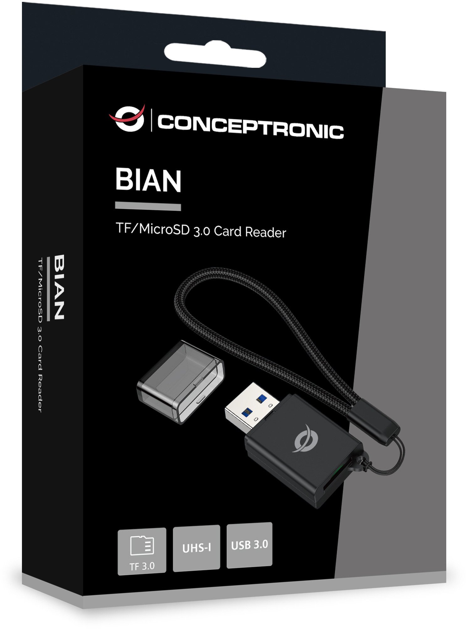 Conceptronic BIAN07B czytnik kart USB 3.2 Gen 1 (3.1 Gen 1) Type-A Czarny