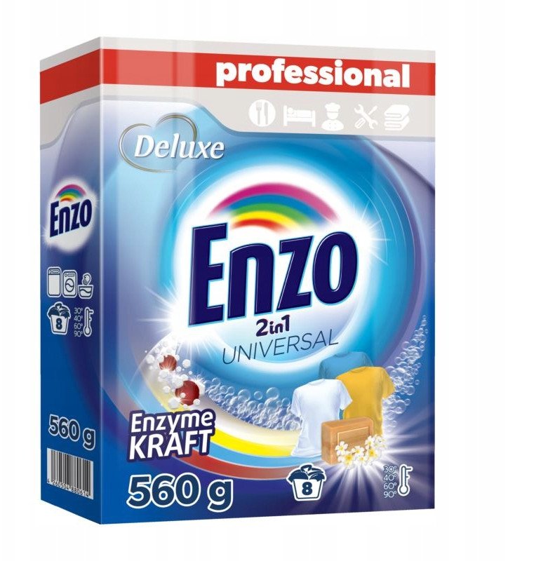 DELUXE ENZO Proszek d/prania 560g UNIWERSALNY
