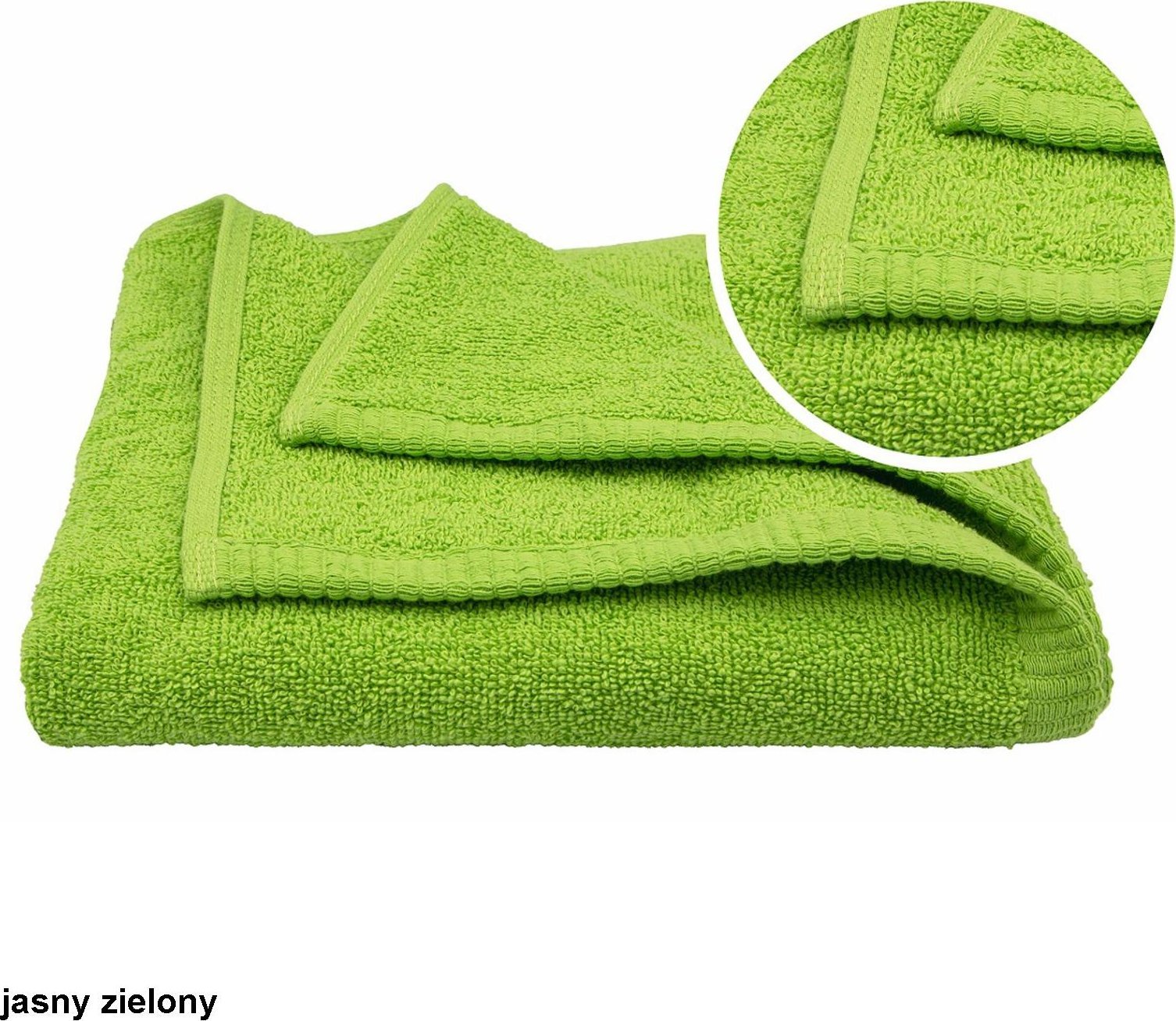 Frankhauer BIZET - Bizet ręcznik CO 500G light green 374 10/S 70X140 - niebieski - 70X140 cm-50X100 cm 70X140 cm