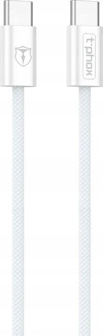 Kabel USB T-Phox USB-C - USB-C 1 m Biały