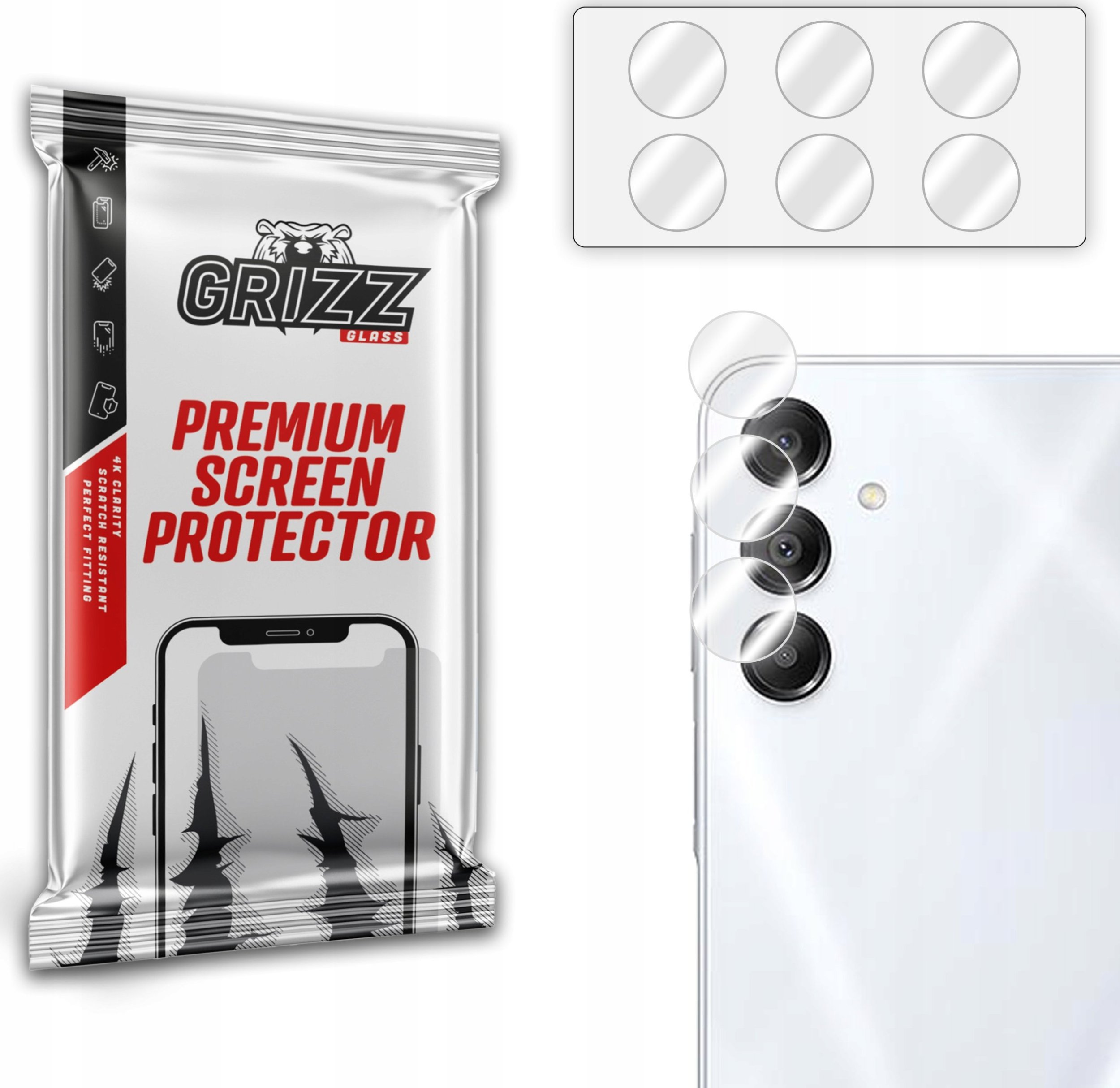 GrizzGlass Szkło na aparat GrizzGlass HybridGlass Camera do Samsung Galaxy A16 4G