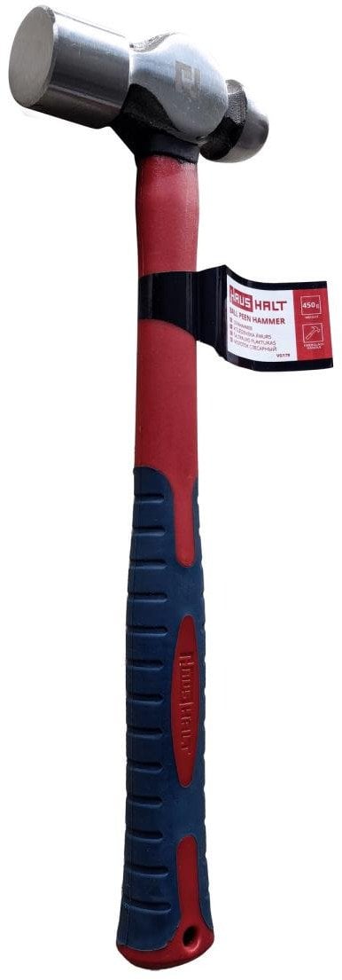 BALL PEEN HAMMER 450G FIBERGLASS HANDLE