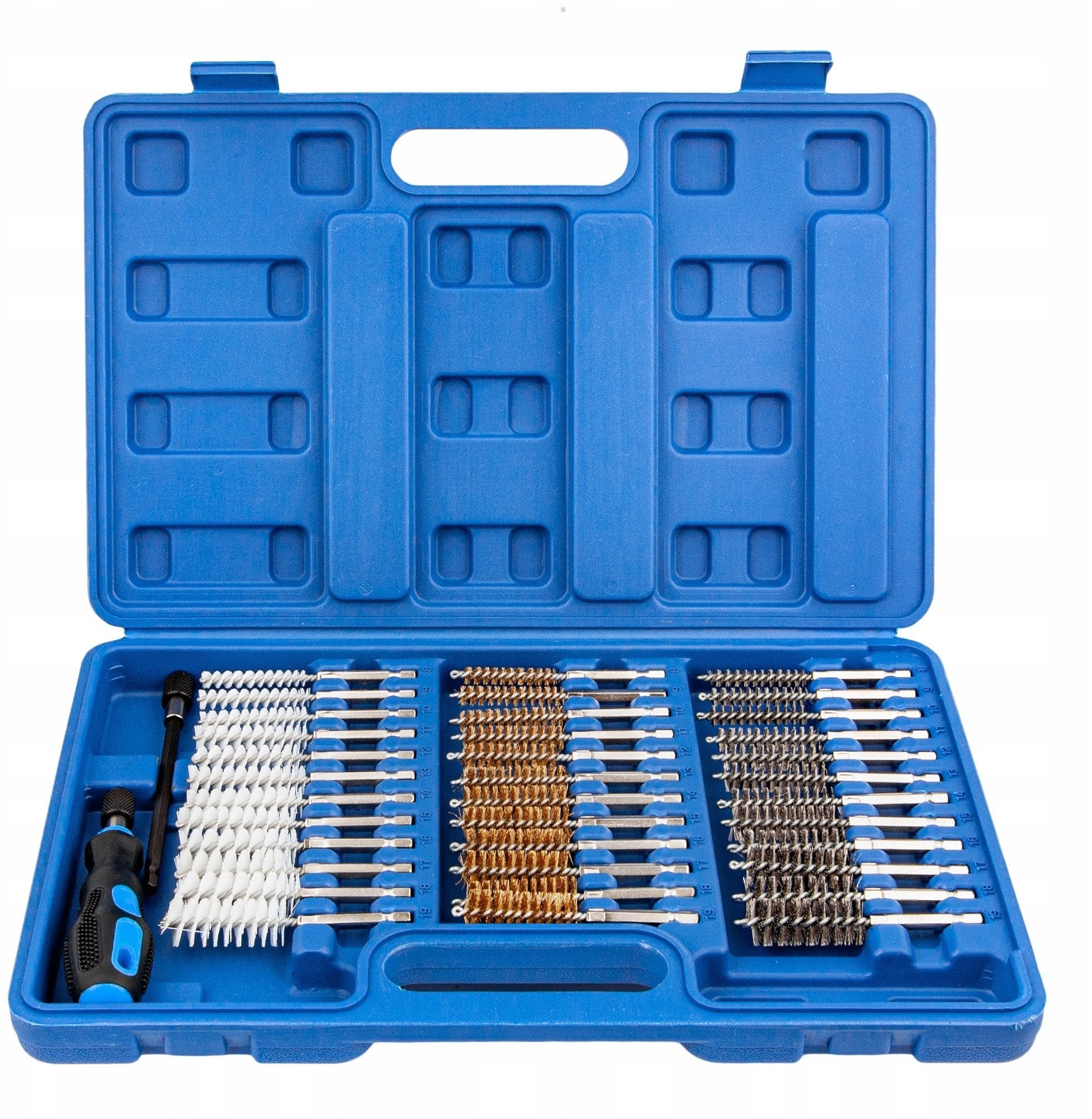 SZCZOTKI DO CZYSZCZENIA GNIAZD WTRYSKIWACZY 38el. / SILVER