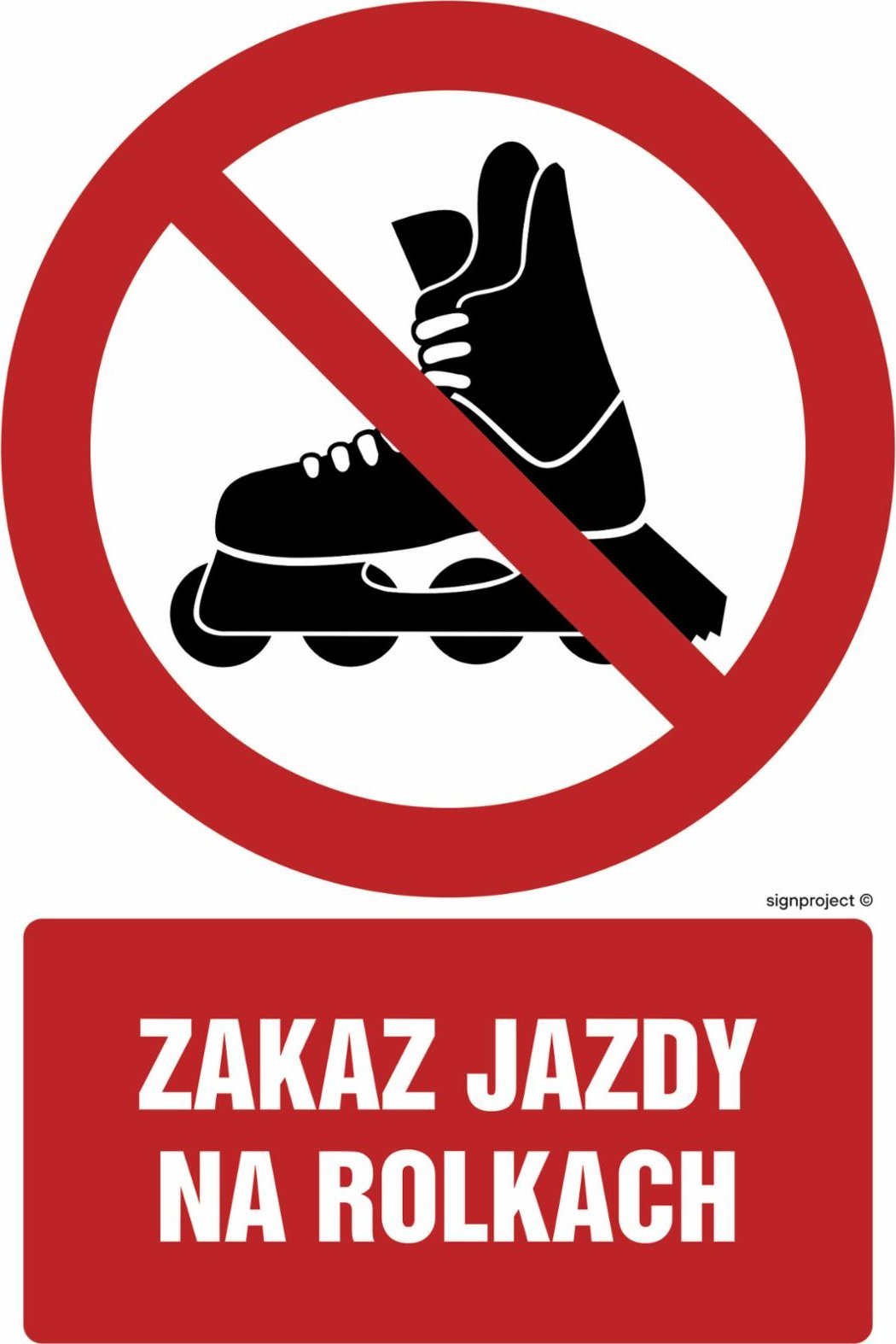 TD Systems GC054 - Zakaz jazdy na rolkach 100x150