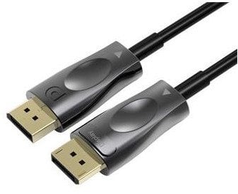 PREMIUMCORD Optický DisplayPort 1.4 přípojný kabel M/M, zlacené konekt. 30m