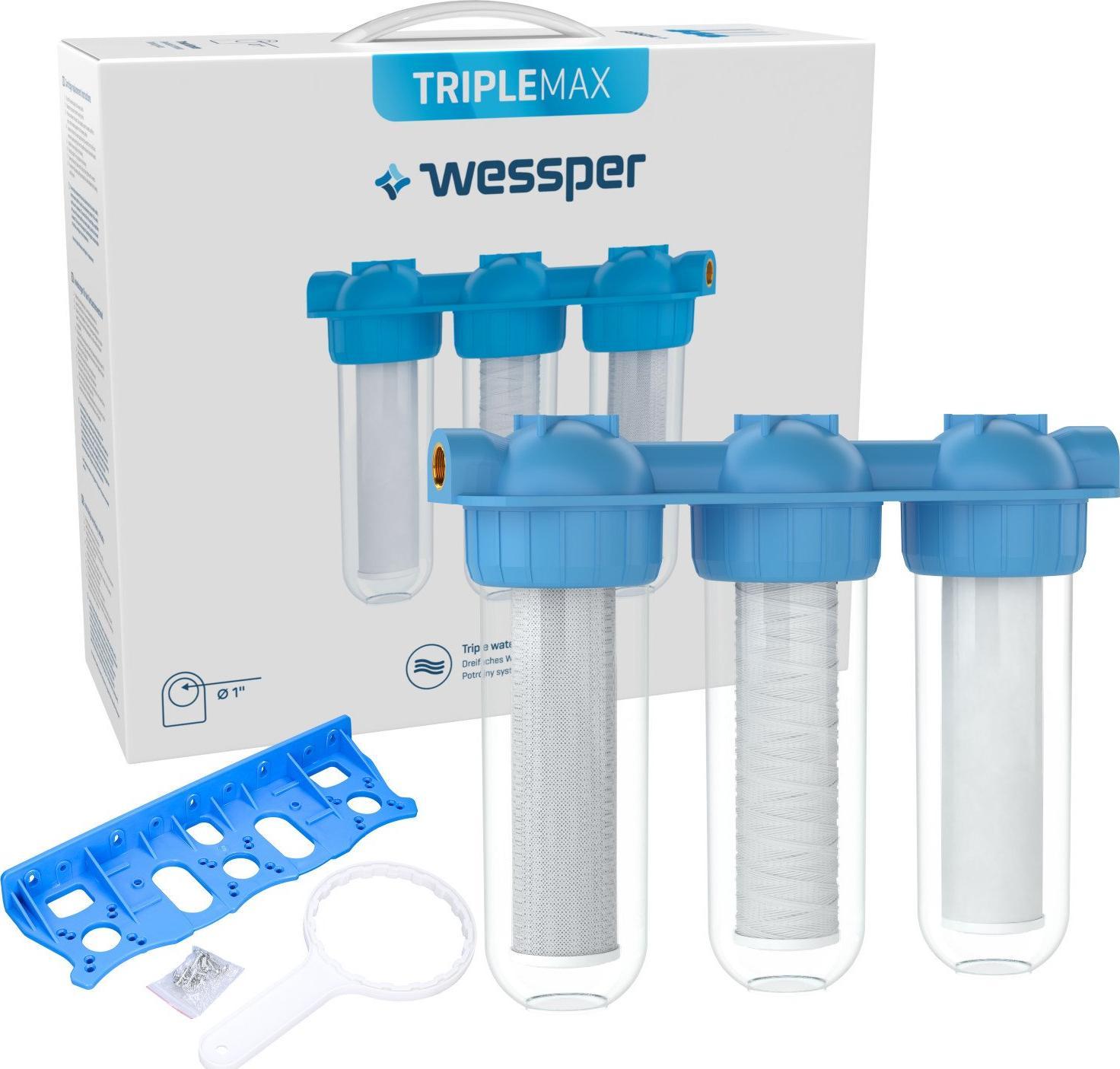 Wessper WESSPER TRIPLEMAX FILTR DO WODY 3 STOPNIOWY NARUROWY 1''