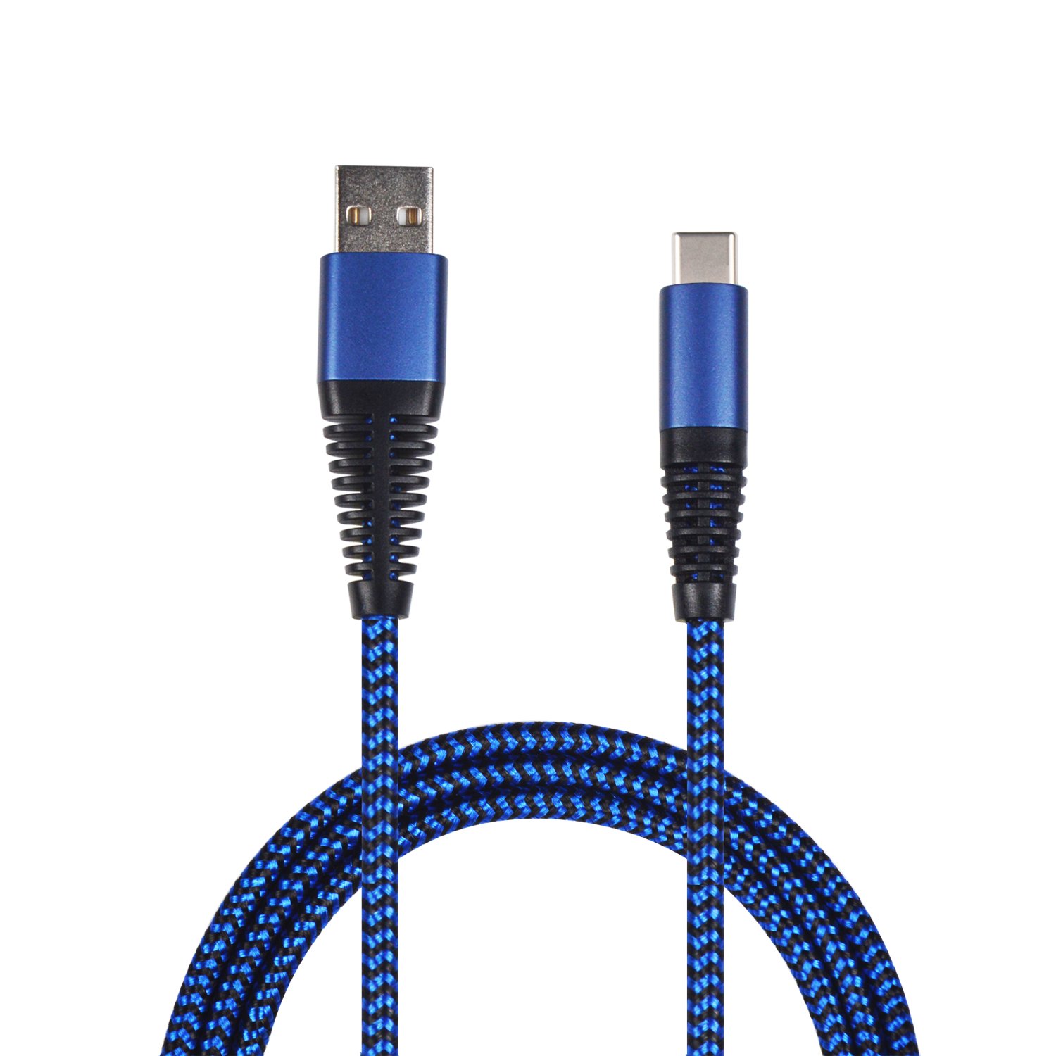 Kabel USB 2GO USB-A - USB-C 1 m Niebieski (795950)
