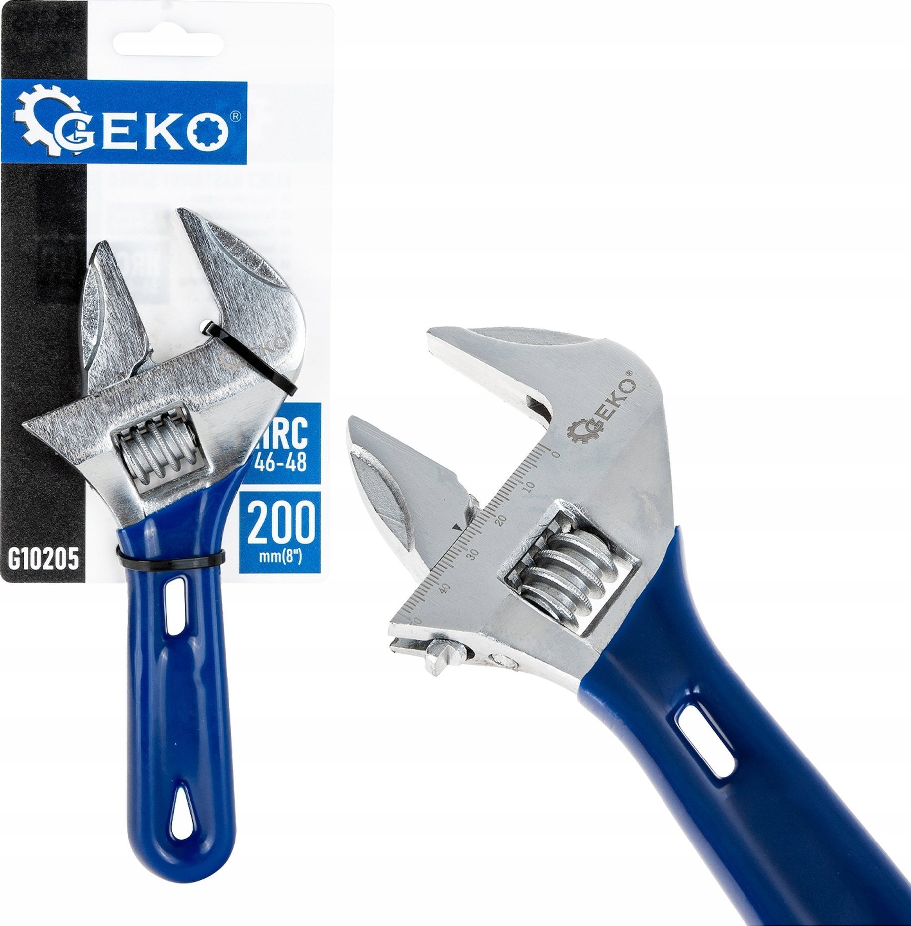 Klucz nastawny szwed krótki 200mm 0-48mm (6/48)