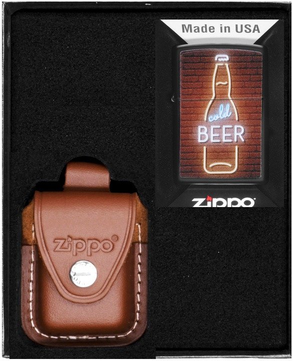 Zestaw ZIPPO Zapalniczka BEER DESIGN Prezentowy No4