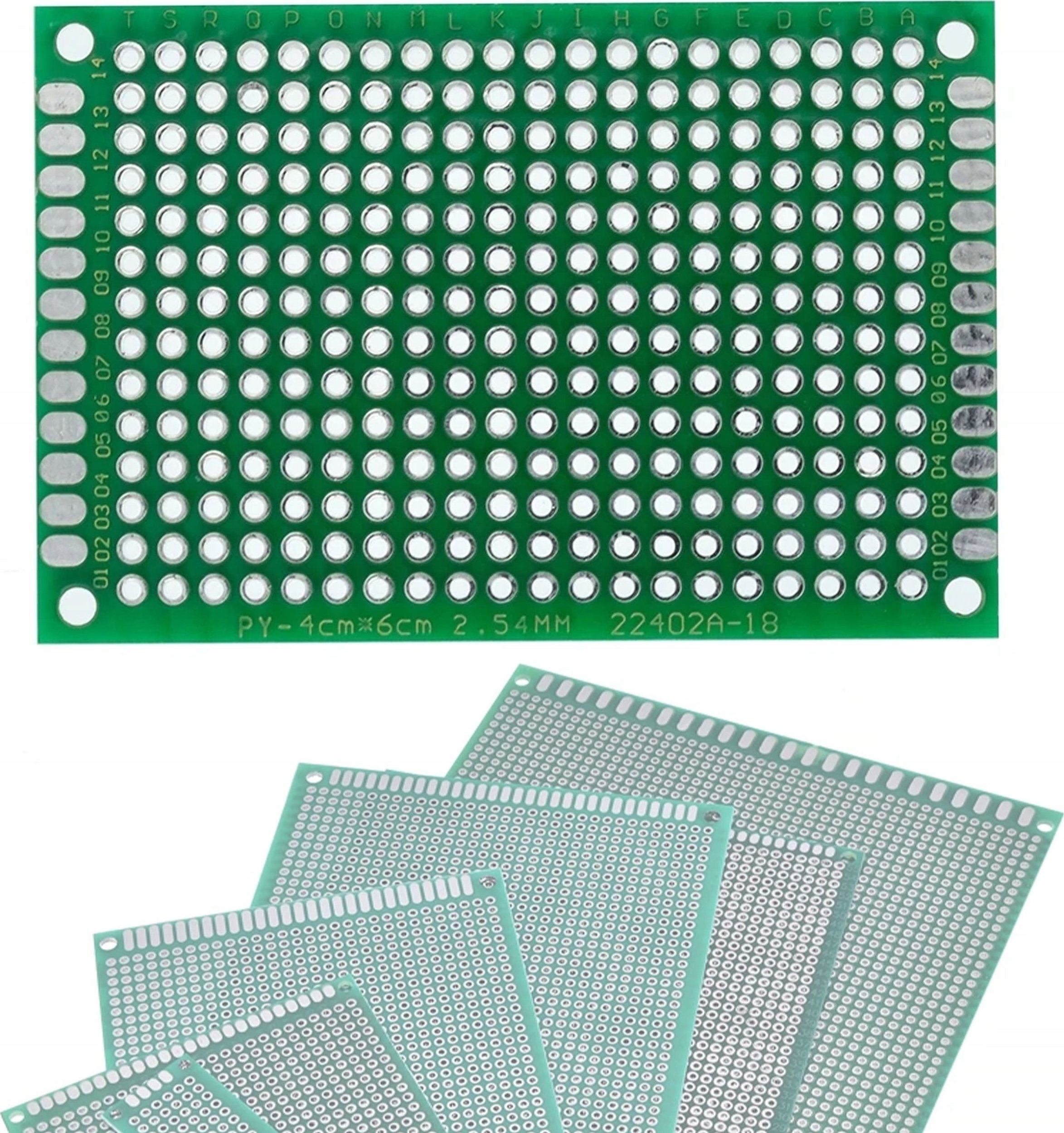 Rosfix ROSFIX DWUSTRONNA UNIWERSALNA PŁYTKA PROTOTYPOWA DRUKOWANA 40X60 MM ZIELONA