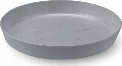 Podstawka szara pod doniczkę 23,4 cm Plastikowa