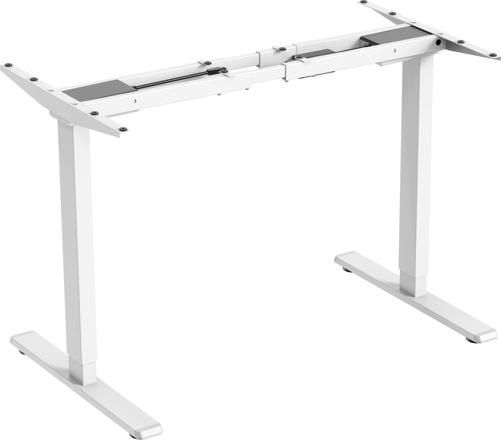 Powerton Stelaż / podstawa biurka, elektycznie regulowany, regulacja rozstawu 500mm, system antykolizyjny, biały, 100 kg nośność, Powerton