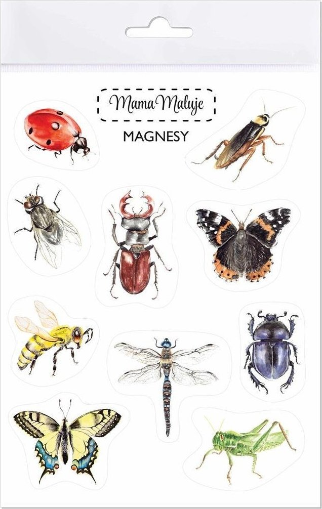 Mama Maluje Magnesy Owady