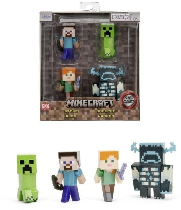 Jada Minecraft 4-pak metal figurek 6,5cm